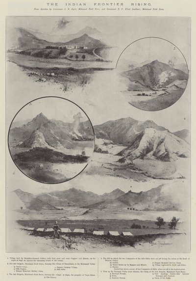 Le soulèvement de la frontière indienne - Joseph Holland Tringham