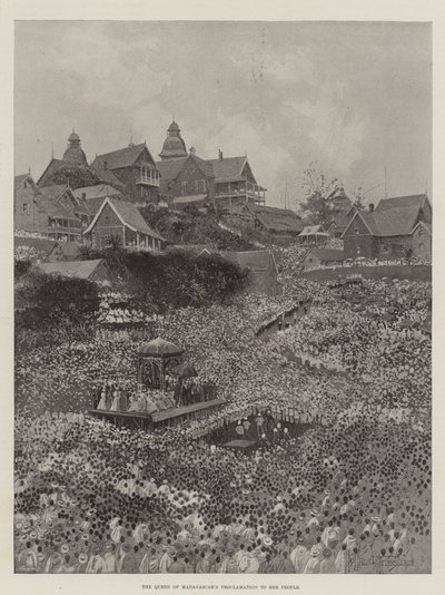 Proclamation de la Reine de Madagascar à son peuple - Joseph Holland Tringham