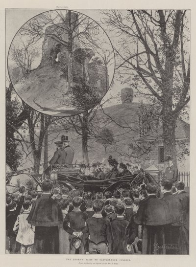 La visite de la reine au Castleknock College - Joseph Holland Tringham