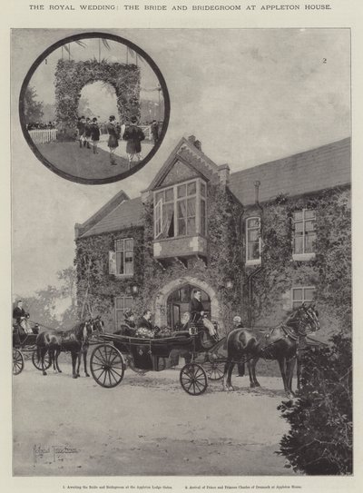 Le mariage royal, la mariée et le marié à Appleton House - Joseph Holland Tringham