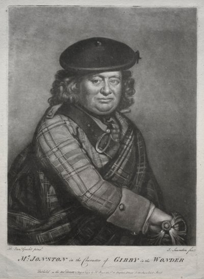 Alexander Jonston dans le rôle de Gibby dans The Wonder, 1774 - Joseph I Saunders