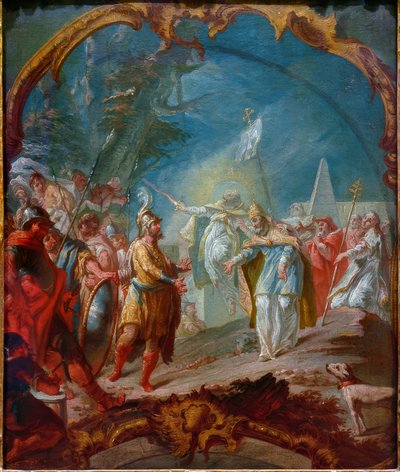 Attila devant le pape Léon I - Joseph Ignaz Appiani