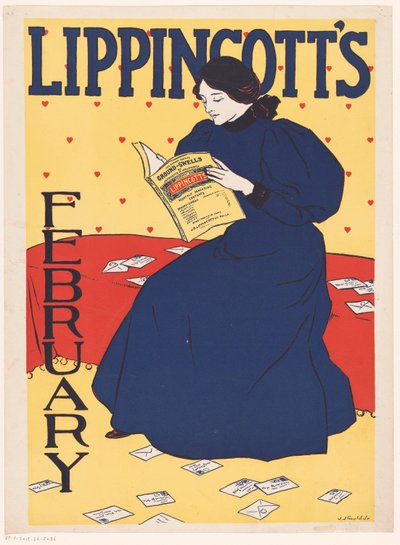 Publicité pour un numéro de février de Lippincott