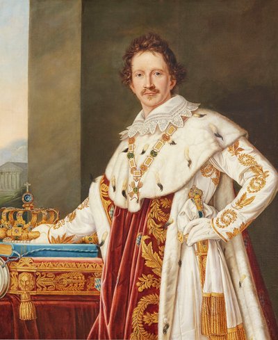 Portrait de Louis Ier de Bavière 1786-1868 en robe d