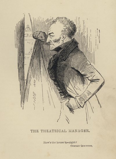 Le directeur de théâtre de Kenny Meadows (gravure) - Joseph Kenny (after) Meadows