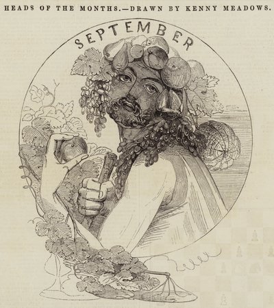 Les têtes des mois - Joseph Kenny Meadows