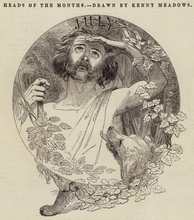 Les têtes des mois - Joseph Kenny Meadows