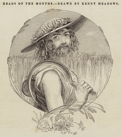 Les têtes des mois - Joseph Kenny Meadows