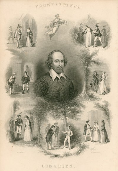Frontispice des Comédies de Shakespeare - Joseph Kenny Meadows