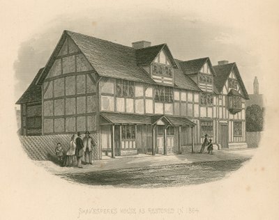 Maison de Shakespeare restaurée en 1864 - Joseph Kenny Meadows