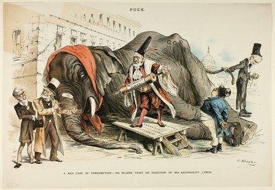 Un mauvais cas de consommation, de Puck - Joseph Keppler