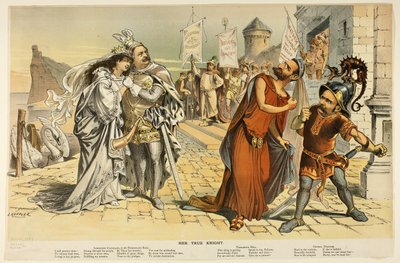 Son vrai chevalier, de Puck - Joseph Keppler