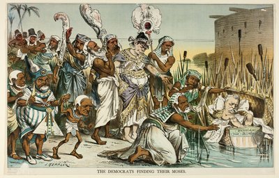 Les démocrates retrouvent leur Moïse, de Puck - Joseph Keppler