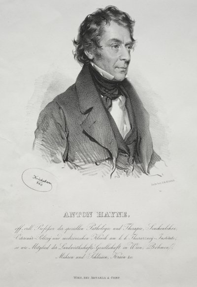 Portrait du Dr. Anton Hayne, 1840 - Joseph Kriehuber
