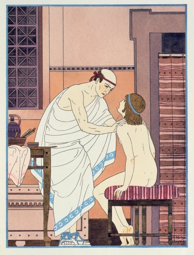 Examen de la gorge, illustration des 