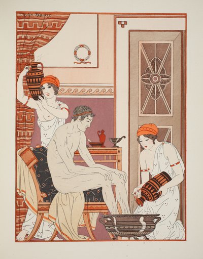 Bain des pieds, illustration de 