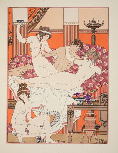 Excès de vin et de femmes, illustration de 