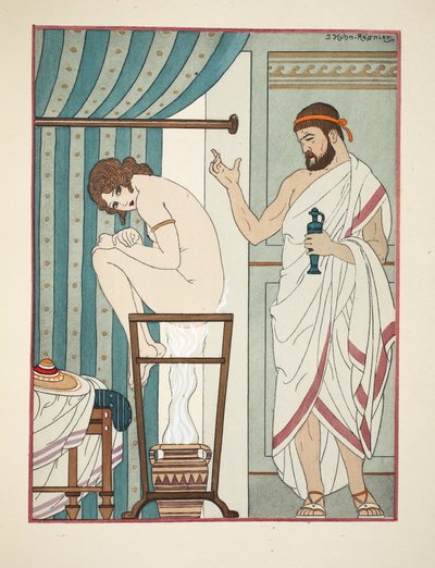 Thérapie de fumigation, illustration de 