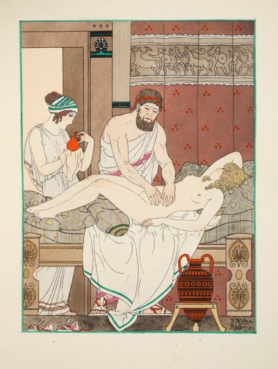 Massage médical, illustration de 