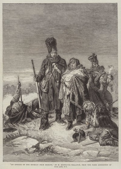 Un Épisode de la Retraite de Moscou - Joseph Louis Hippolyte Bellange