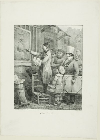Comme les arts sont beaux, de Croquis Lithographiques...1823 - Joseph Louis Hippolyte Bellange