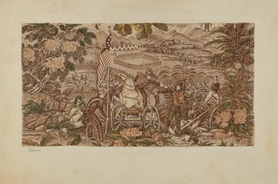 Textile imprimé historique, vers 1939 - Joseph Lubrano