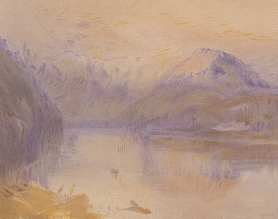 Un lac - Joseph Mallord William (after) Turner