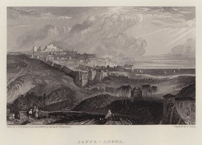 Jaffa, Joppa (lithographie en couleur) - Joseph Mallord William (after) Turner