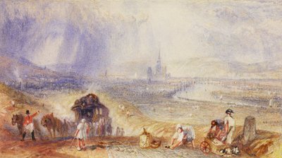 Vue lointaine, Rouen, c.1834 - Joseph Mallord William Turner