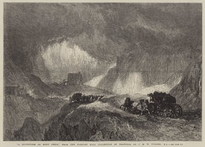 Une tempête de neige sur le Mont Cenis - Joseph Mallord William Turner