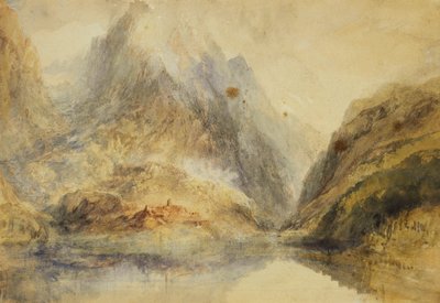 Paysage alpin suisse, vers 1843 - Joseph Mallord William Turner