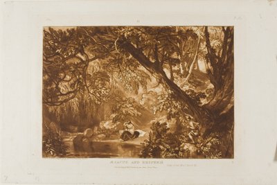 Aesacus et Hesperie, planche 66 de Liber Studiorum - Joseph Mallord William Turner