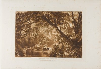 Aesacus et Hesperie, planche 66 de Liber Studiorum - Joseph Mallord William Turner