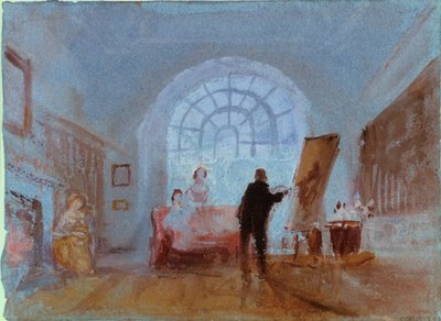 Artiste travaillant sur un chevalet, 1828 - Joseph Mallord William Turner