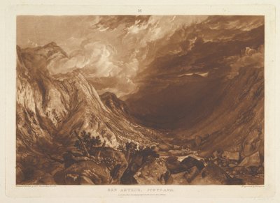 Ben Arthur, Écosse Liber Studiorum, partie XIV, planche 69, 1er janvier 1819 - Joseph Mallord William Turner
