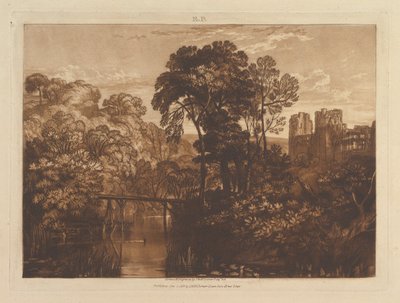 Château de Berry Pomeroy, Liber Studiorum, partie XII, planche 58, 1er janvier 1816 - Joseph Mallord William Turner