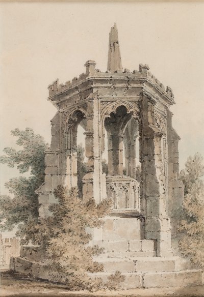 Croix de Blackfriars, Hereford (Un Monument) - Joseph Mallord William Turner
