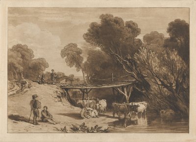 Pont et vaches - Joseph Mallord William Turner