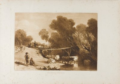 Pont et vaches, planche 2 de Liber Studiorum - Joseph Mallord William Turner