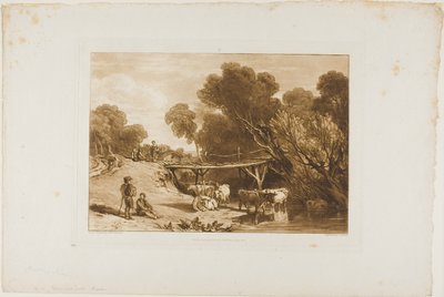 Pont et Vaches, planche 2 de Liber Studiorum - Joseph Mallord William Turner