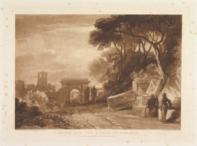 Christ et la femme de Samarie, Liber Studiorum, partie XIV, planche 71, 1er janvier 1819 - Joseph Mallord William Turner