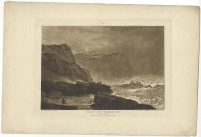 Côte du Yorkshire (gravure) - Joseph Mallord William Turner