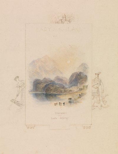 Conception pour une illustration de "La Dame du Lac" de Walter Scott, Loch Achray - Joseph Mallord William Turner