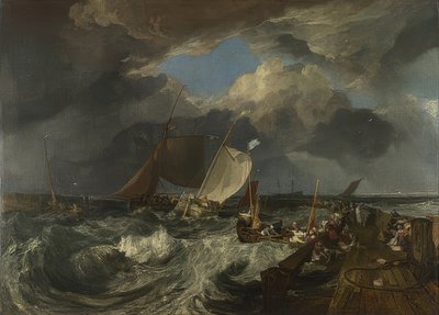 La jetée de Calais. 1803 - Joseph Mallord William Turner