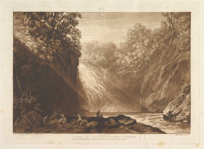 Dessin de la Clyde Liber Studiorum, partie IV, planche 18 - Joseph Mallord William Turner