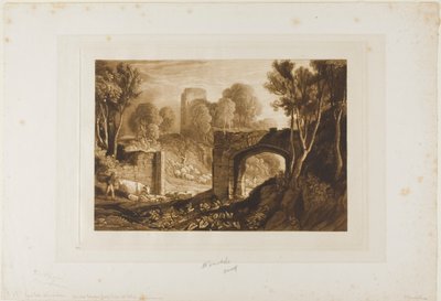 Porte Est, Winchelsea, planche 67 de Liber Studiorum - Joseph Mallord William Turner