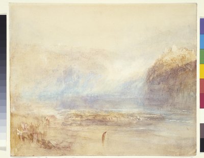 Chutes du Rhin à Schaffhausen - Vue lointaine - Joseph Mallord William Turner