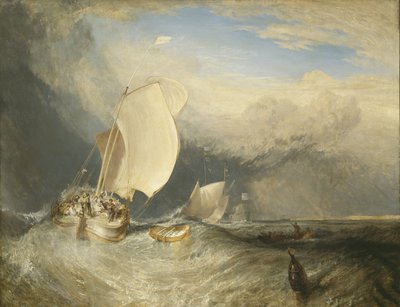 Bateaux de pêche avec des marchands négociant du poisson, 1837-38 - Joseph Mallord William Turner