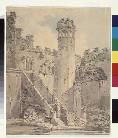 Haddon Hall près de Bakewell, Derbyshire - Joseph Mallord William Turner