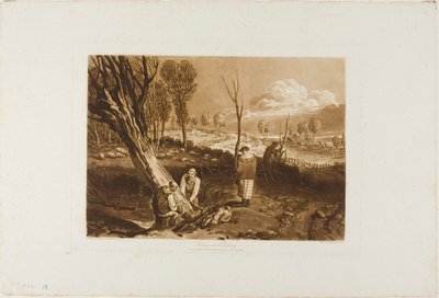 Haies et fossés, planche 47 de Liber Studiorum - Joseph Mallord William Turner